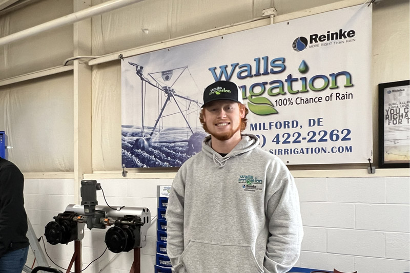 College of Agriculture and Natural Resources’ alumni were present for Delaware Ag Week. Matthew Chapman, a UD Class of 2024 agriculture and natural resource major, works as Walls Irrigation’s newest sales representative. College of Agriculture and Natural Resources’ alumni were present for Delaware Ag Week. Matthew Chapman, a UD Class of 2024 agriculture and natural resource major, works as Walls Irrigation’s newest sales representative.