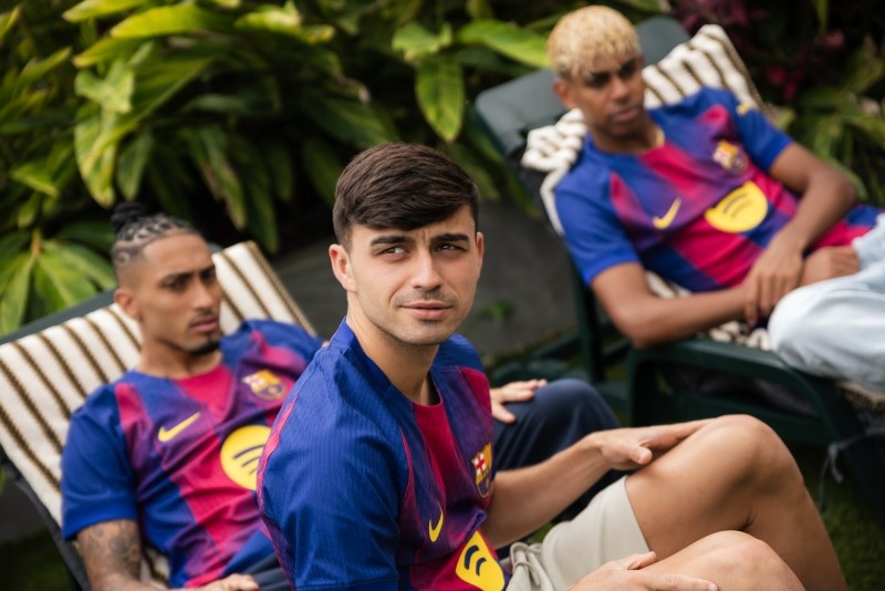 Kehoe designed this year’s home jersey for the Barcelona football club, which broke one-day sales records when it was released earlier this month.