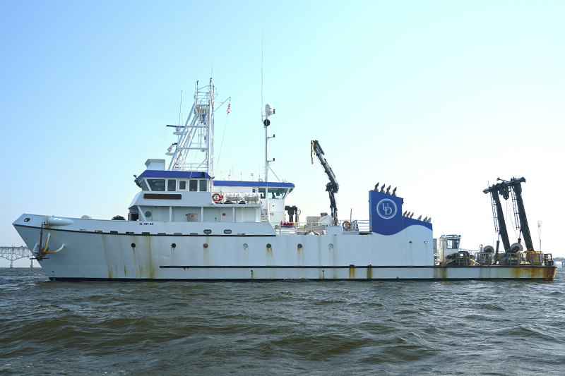 A picture of UD’s Research Vessel Hugh R. Sharp prior to its recent renovation. 