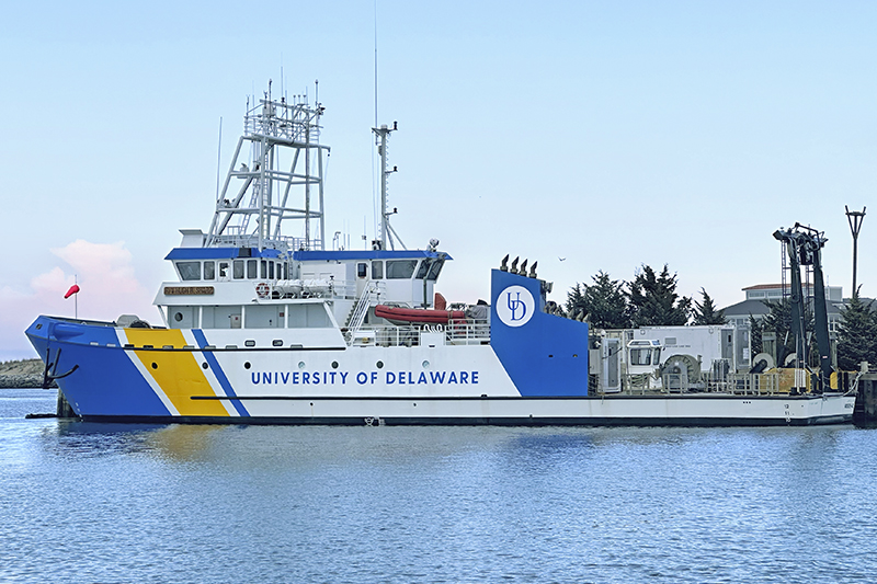 The newly renovated Research Vessel Hugh R. Sharp. 