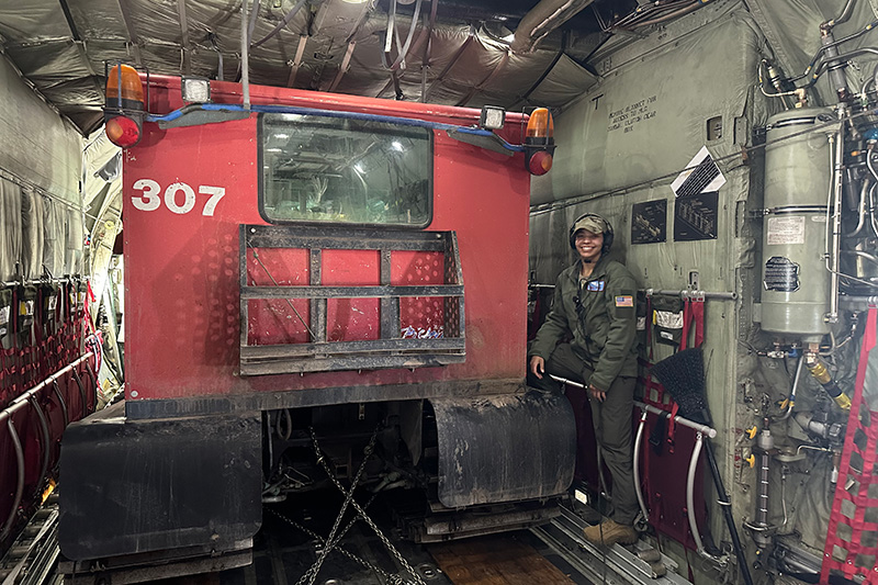 Katy Buoncristiano served as a C-130 aircraft loadmaster with the U.S. Air Force for several years before enrolling at UD to earn her master’s in speech-language pathology.