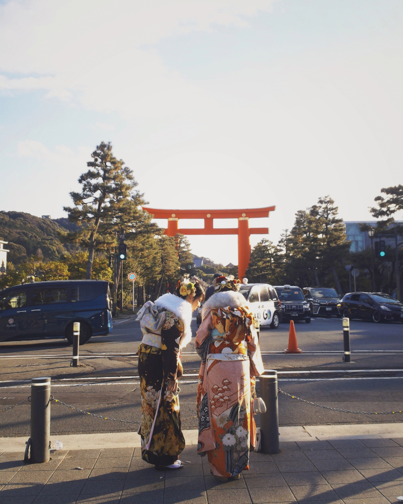 Oviyanna Umoh’s winning photo in the Living category of the 2025 Study Abroad Contest captured “Coming of Age Day” in Japan, commemorating their transition into adulthood. “Similar to the girls pictured, I was also experiencing a celebration into adulthood,” said the neuroscience and psychology double major about her experience in the Kyoto, Japan, Cultural Psychology study abroad program led by Beth Morling in Winter 2025. Oviyanna Umoh’s winning photo in the Living category of the 2025 Study Abroad Contest captured “Coming of Age Day” in Japan, commemorating their transition into adulthood. “Similar to the girls pictured, I was also experiencing a celebration into adulthood,” said the neuroscience and psychology double major about her experience in the Kyoto, Japan, Cultural Psychology study abroad program led by Beth Morling in Winter 2025.
