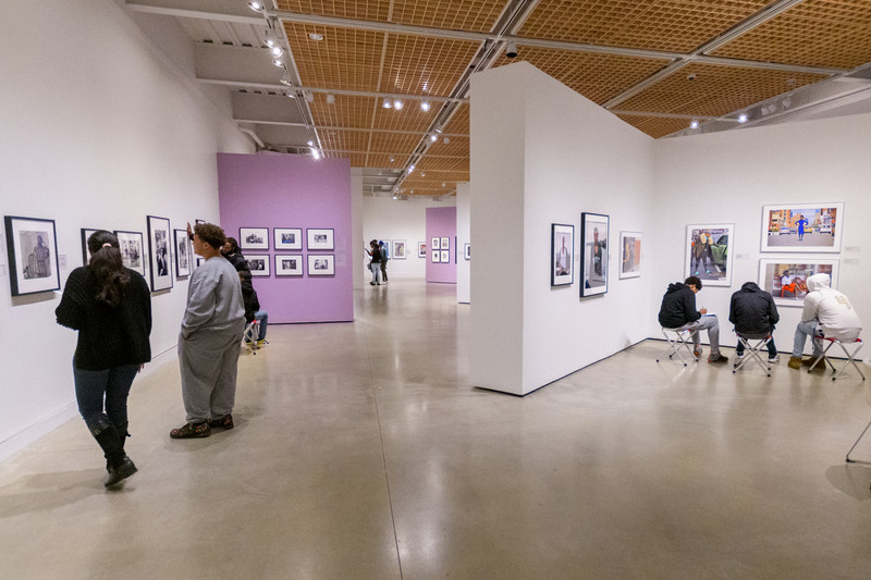 Polanco (left) walks with students participating in the Black Boy Mattering Project as they engage with art at the Delaware Art Museum. Polanco (left) walks with students participating in the Black Boy Mattering Project as they engage with art at the Delaware Art Museum.