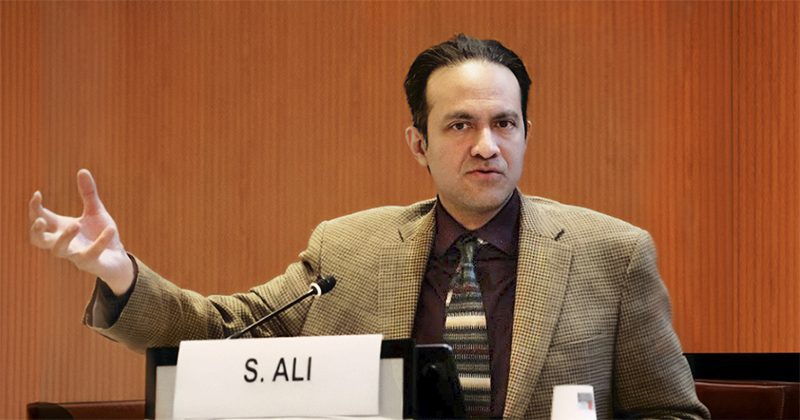 University of Delaware professor Saleem Ali presented an earlier version of the proposed global minerals trust to United Nations member states at the Global Commodities Forum in Geneva, Switzerland, last December. University of Delaware professor Saleem Ali presented an earlier version of the proposed global minerals trust to United Nations member states at the Global Commodities Forum in Geneva, Switzerland, last December.
