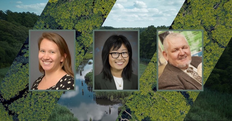 UD professors Rosie Grayburn, Andong Cheng and John Jungck are the Delaware Environmental Institute 2025 Faculty Fellows. UD professors Rosie Grayburn, Andong Cheng and John Jungck are the Delaware Environmental Institute 2025 Faculty Fellows.