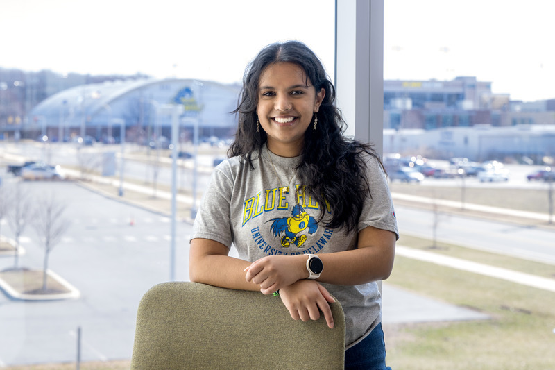 UD junior Nivedita Prabhu’s unusual double major in biochemistry and political science is preparing her for a career in public health. UD junior Nivedita Prabhu’s unusual double major in biochemistry and political science is preparing her for a career in public health.