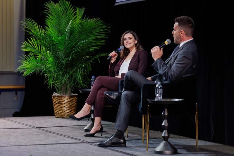 In the event’s final keynote, Tara Palmeri and Dave Rubin had a candid conversation around “Free Speech and Big Ideas.” “Everything is making everyone dumber,” Rubin quipped, critiquing the constant churn of 24-hour news and algorithm-driven media. He called for “better journalism” from independent voices, noting that “we’re all going off into our little corridors of information.” Palmeri echoed the concern, saying, “Where is the truth in it all? That’s the space where I want to exist.” Both see the current media landscape as a pivotal moment: one where institutions are faltering, algorithms are rising and individual voices carry more weight than ever. As Palmeri put it, “The institutions have lost all credibility and people are looking to human beings.” In the event’s final keynote, Tara Palmeri and Dave Rubin had a candid conversation around “Free Speech and Big Ideas.” “Everything is making everyone dumber,” Rubin quipped, critiquing the constant churn of 24-hour news and algorithm-driven media. He called for “better journalism” from independent voices, noting that “we’re all going off into our little corridors of information.” Palmeri echoed the concern, saying, “Where is the truth in it all? That’s the space where I want to exist.” Both see the current media landscape as a pivotal moment: one where institutions are faltering, algorithms are rising and individual voices carry more weight than ever. As Palmeri put it, “The institutions have lost all credibility and people are looking to human beings.”