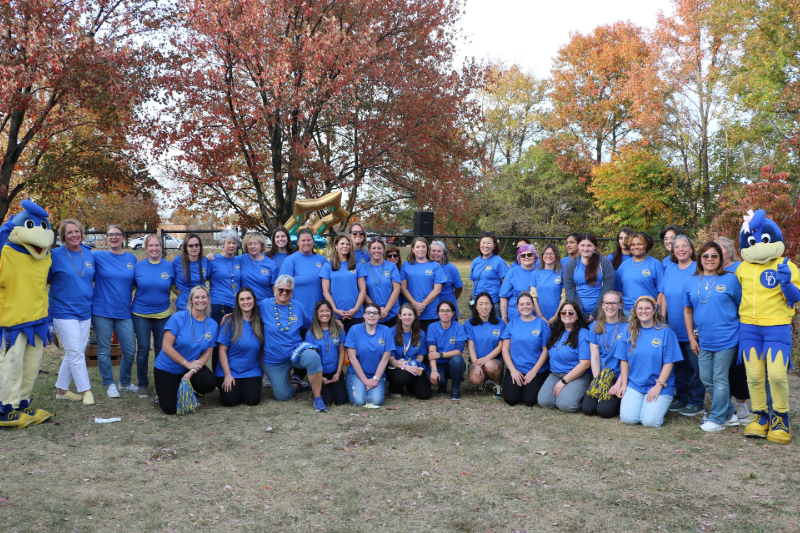 The staff of UD’s Early Learning Center celebrate 20 years of service alongside parents, teachers, alumni and friends. The staff of UD’s Early Learning Center celebrate 20 years of service alongside parents, teachers, alumni and friends.