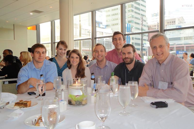 Biomechanics alumni, from left to right: Rob Hulbert, Steph Russo, Kristen Nicholson, Tyler Richardson, Michael Rowley, Garry Quinton and Jim Richards. Biomechanics alumni, from left to right: Rob Hulbert, Steph Russo, Kristen Nicholson, Tyler Richardson, Michael Rowley, Garry Quinton and Jim Richards.