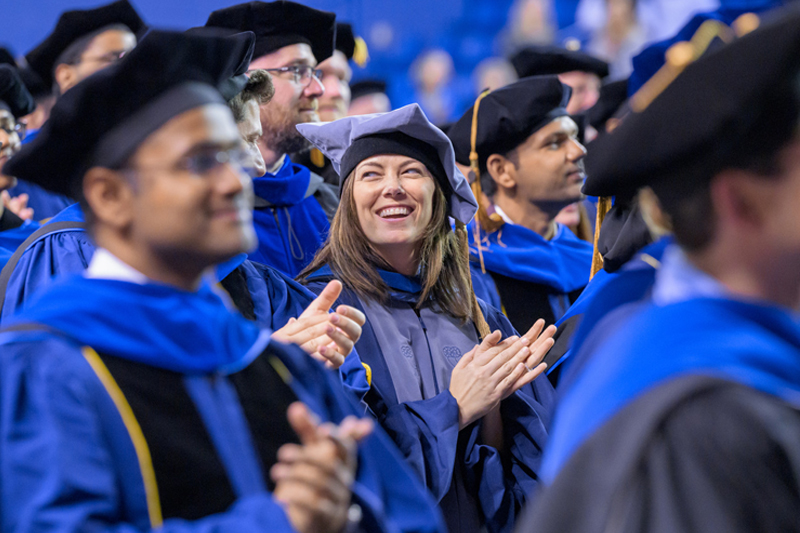 Yale University awarded the first doctoral degrees in the U.S. in 1861, and UD began conferring doctorates in 1948. Yale University awarded the first doctoral degrees in the U.S. in 1861, and UD began conferring doctorates in 1948.