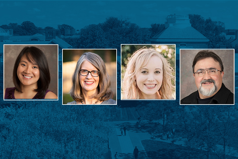 Recipients of the 2025 Excellence in Undergraduate Advising and Mentoring Award are (from left) Agnes Ly, Elizabeth Bayley, Lauren Genova and Ardeshir Faghri. Recipients of the 2025 Excellence in Undergraduate Advising and Mentoring Award are (from left) Agnes Ly, Elizabeth Bayley, Lauren Genova and Ardeshir Faghri.