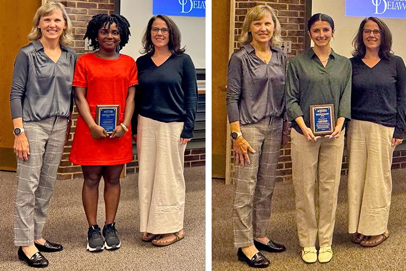 Candy Frimpong and Alexa Hansen are the recipients of the 2025 Excellence in Graduate Student Teaching Award. Candy Frimpong and Alexa Hansen are the recipients of the 2025 Excellence in Graduate Student Teaching Award.