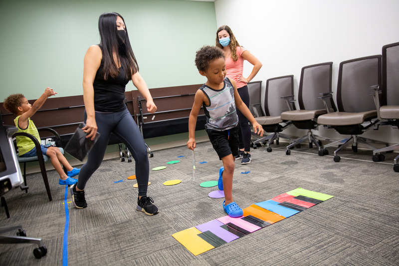 A recent study by physical therapy professor Anjana Bhat found cognitive benefits to whole-body movement in children with autism. A recent study by physical therapy professor Anjana Bhat found cognitive benefits to whole-body movement in children with autism.