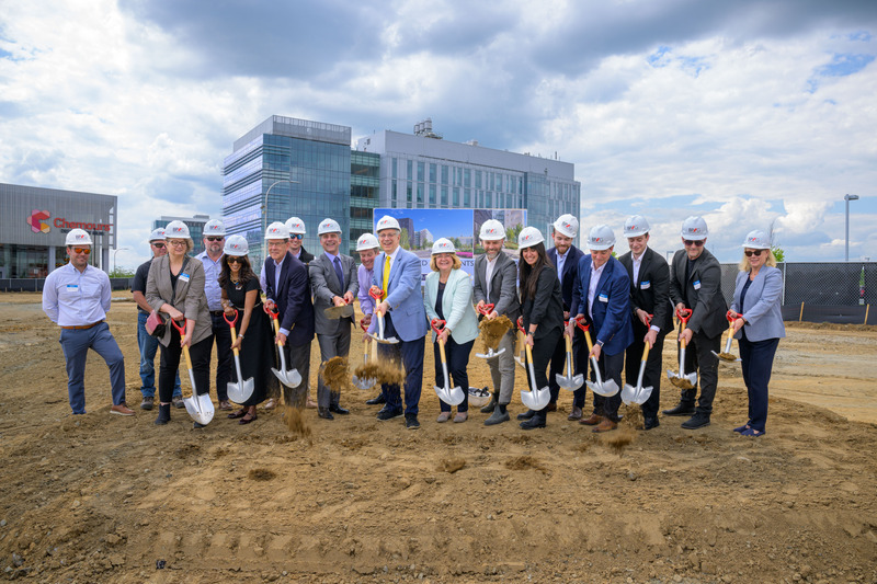 Officials gathered on Thursday, May 8, for the ceremonial groundbreaking for the $71 million residential complex featuring 229 market-rate apartments in two seven-story buildings at the south entrance to the STAR Campus. Buccini Pollin Group, a real estate company based in Delaware and Maryland, is developing the site near the Tower at STAR and the Chemours Discovery Hub. Officials gathered on Thursday, May 8, for the ceremonial groundbreaking for the $71 million residential complex featuring 229 market-rate apartments in two seven-story buildings at the south entrance to the STAR Campus. Buccini Pollin Group, a real estate company based in Delaware and Maryland, is developing the site near the Tower at STAR and the Chemours Discovery Hub.