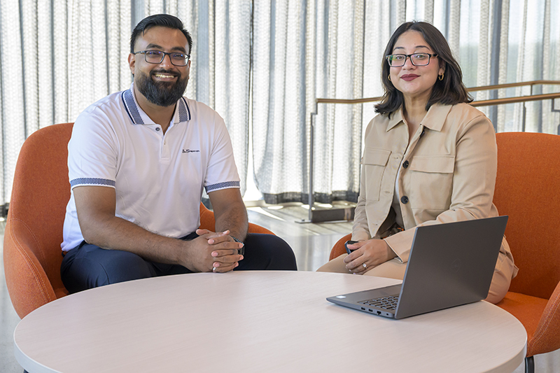 Married MBA students Tahseef Reza and Nabila Briste, both from Bangladesh and pursuing their MBAs in business analytics at UD’s Alfred Lerner College of Business and Economics, gained hands-on experience this summer through prestigious internships at JPMorganChase and Sallie Mae. Married MBA students Tahseef Reza and Nabila Briste, both from Bangladesh and pursuing their MBAs in business analytics at UD’s Alfred Lerner College of Business and Economics, gained hands-on experience this summer through prestigious internships at JPMorganChase and Sallie Mae.