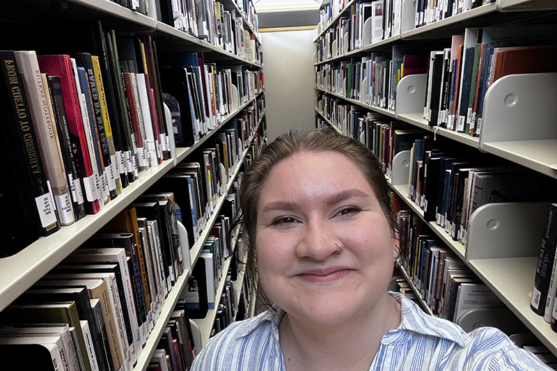 UD undergraduate student Heaven Boisclair researched survivor testimonies at the United States Holocaust Memorial Museum, applying her knowledge of neuroscience to history. 