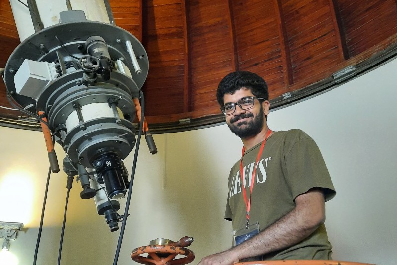 Doctoral student Siddharth Chaini received one of only 24 NASA FINESST astrophysics grants, selected from more than 450 applications. He will create a method for combining data from surveys of the night sky collected with different scientific goals in mind. The work will make it easier for scientists to analyze the data and identify astral events, or previously unknown objects.