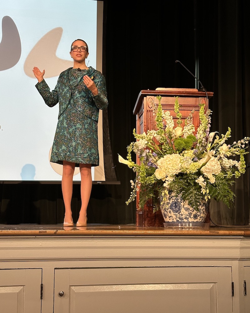 Grumet Humbert speaks widely about how to reframe etiquette as a living, breathing skillset that evolves with the times. Grumet Humbert speaks widely about how to reframe etiquette as a living, breathing skillset that evolves with the times.
