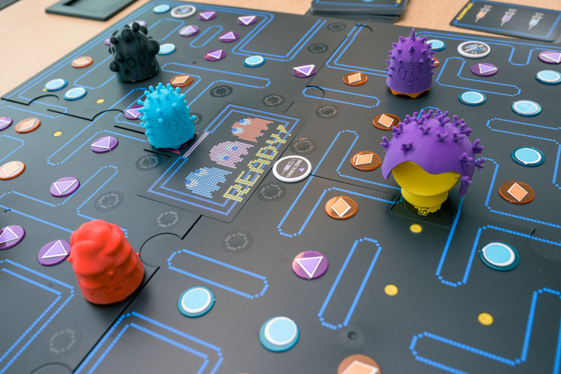 This Pac-man-inspired game created by the Corbin team has characters such as “Rona the Ruckus,” a coronavirus, and “Sneaky Sid,” an influenza. This Pac-man-inspired game created by the Corbin team has characters such as “Rona the Ruckus,” a coronavirus, and “Sneaky Sid,” an influenza.