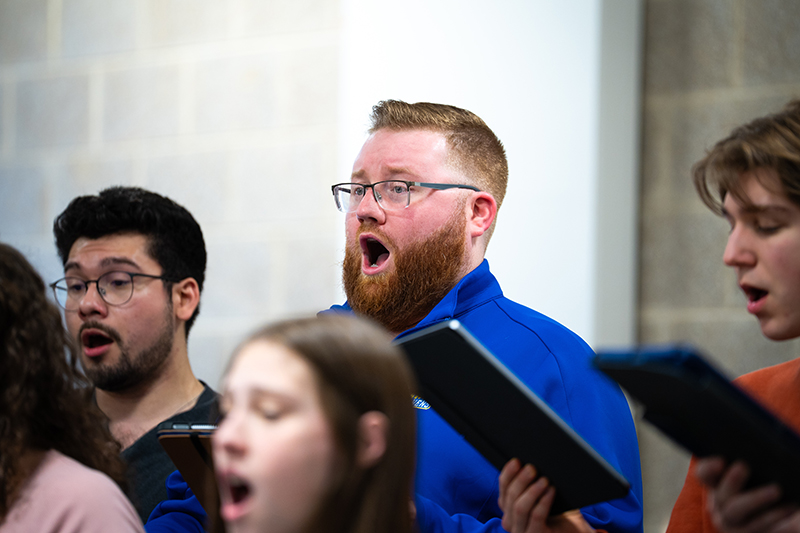 UD alum Tom Kuchler, director of a high school choir in Pennsylvania, says he brings the inspiration he gets from watching accomplished choirs perform back to his classroom.