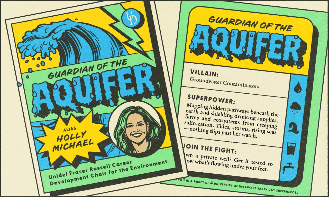 Holly Michael superhero card