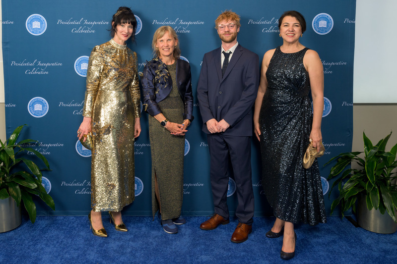 “When there are big moments, we should celebrate them,” said Carlson, pictured with Katya Roelse, Casey Tyler and Adriana Gorea at the gala. “And part of that is putting on your academic garb and getting dressed up, and having motifs that are connected to the University makes it really special.”