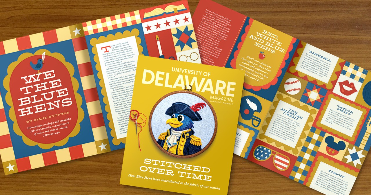 laura-carlson-inauguration-america-250-delaware-football-wrexham-michael-williamson-university-delaware-magazine-spring-issue