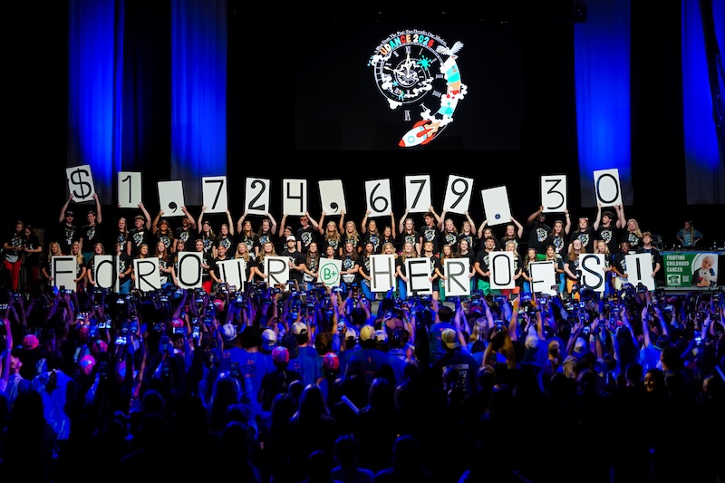 A 12-hour dance marathon held on Sunday, April, 12 — the culminating event of the UDance organization — raised more than $1.7 million for young cancer patients and their families.