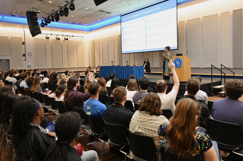 New Graduate Student Orientation participants learned about UD’s resources, support network, graduate student community and campus.