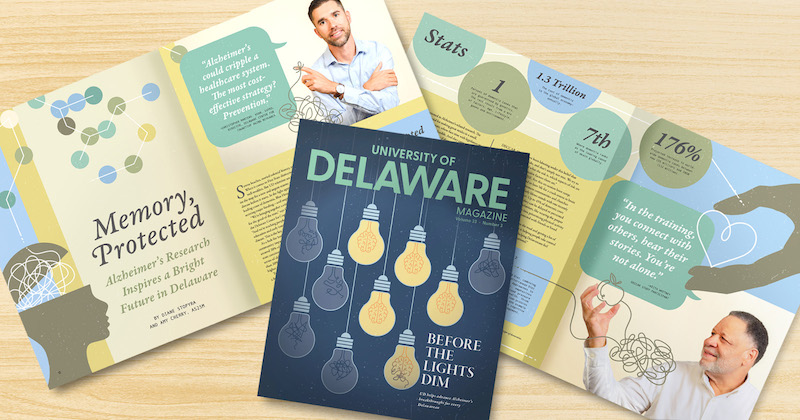 The latest issue of UD Magazine shows how UD scientists and Delaware communities are redefining what’s possible in brain health and aging.