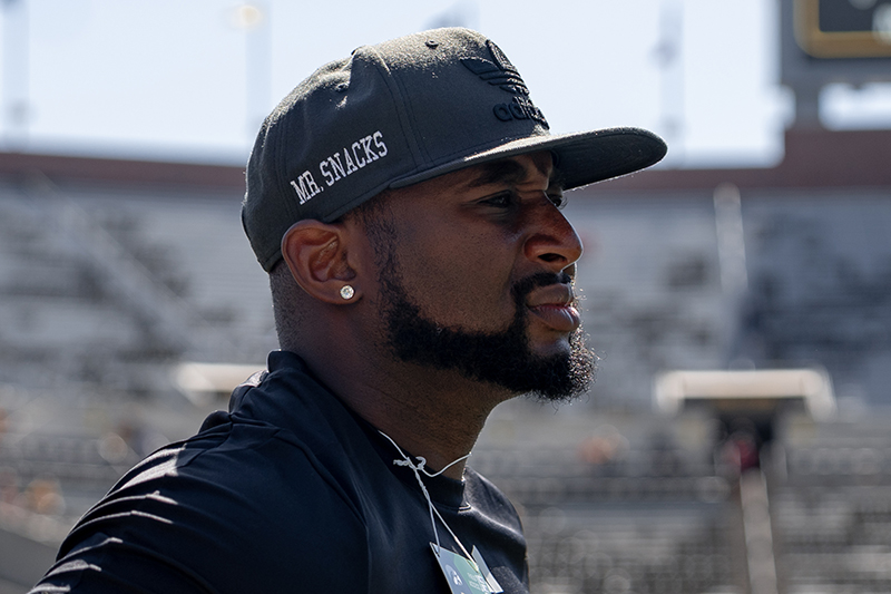 Hicks is known on and off the field as “Mr. Snacks” for providing well-timed, nutrient-rich snacks for the team’s athletes.