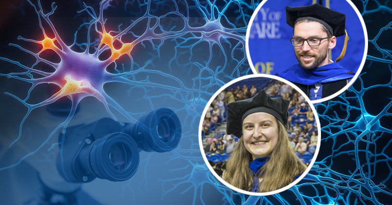 Interdisciplinary neuroscience graduate program alumni Mary Beth Hall and John Stout are excelling as postdoctoral research fellows and advancing science they discovered a passion for at UD.