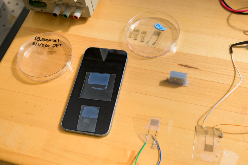 Dhong's lab is developing materials that can alter how a surface feels by changing patterns at the molecular scale. The researchers are working toward devices capable of producing a wider range of tactile sensations than the vibrations used in today's smartphones.