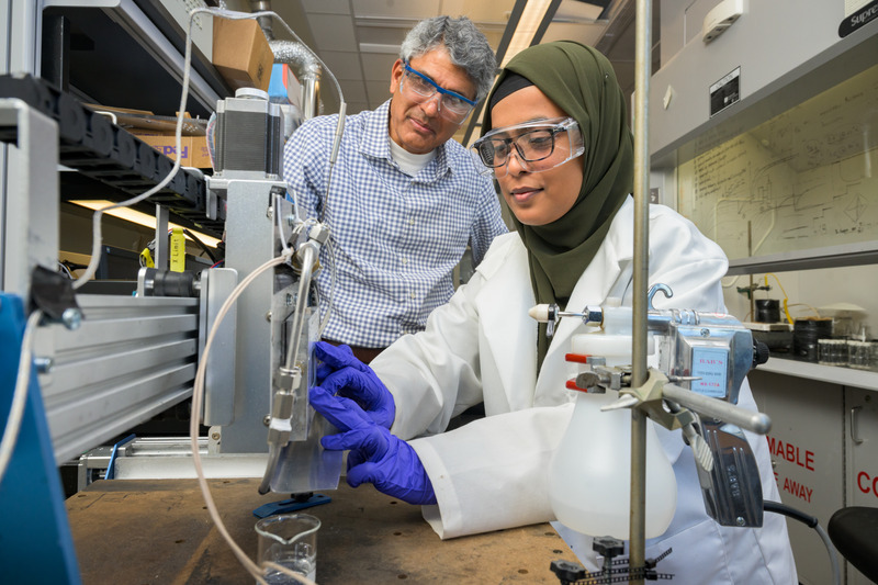 Siddiqui and UD Professor Ajay Prasad are advancing a greener recycling method that recovers precious metals from used hydrogen-energy devices.