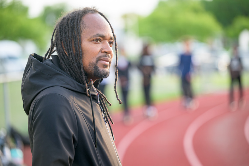 Antwain Flowers, director of youth development at West End Neighborhood House and coach of its Above Xpectations track team