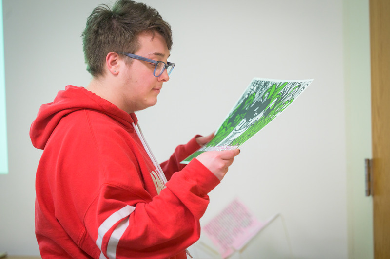 Bryce Leeson, first-year graduate student in fine arts, said the workshop taught him more about how to effectively describe craftivism and how to differentiate between craft and art.