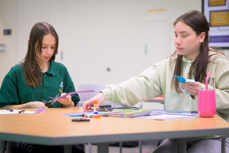 UD students participating in the Craftivism — The Intersection of Craft and Activism: A Hands-on Workshop.