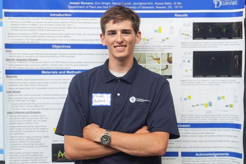 Romano designed and carried out his own research project as a UD Envision scholar, an experience he described as a “dream come true.” 