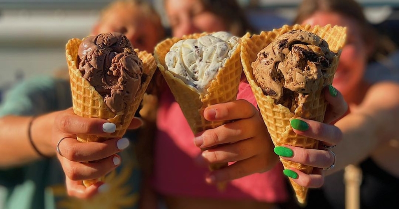 Ice cream flavors at UDairy Creamery