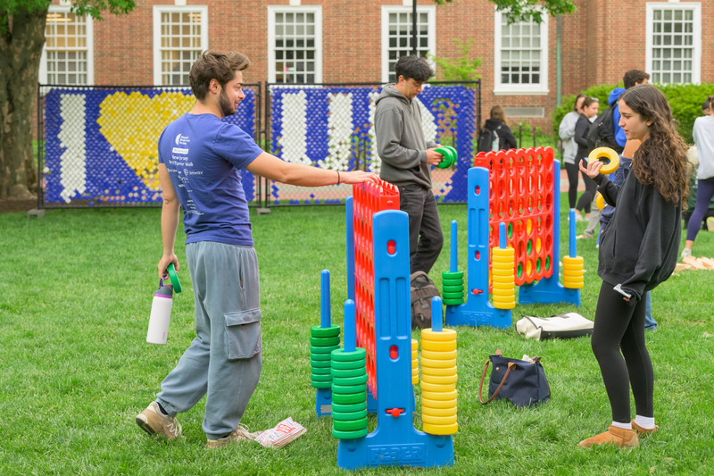 As Blue Hens around the world showed their support, students, faculty and staff members gathered on The Green to celebrate, play games, win prizes, take photos with YoUDee and give back to their favorite causes.