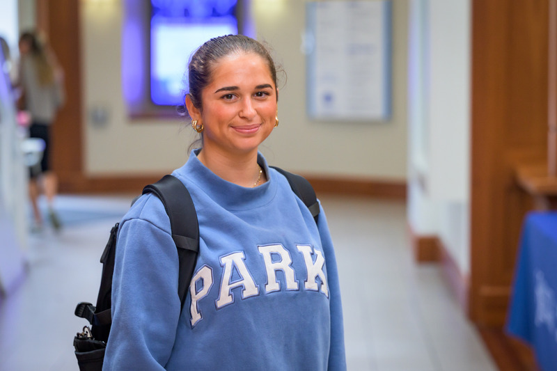 Leah Stein, a first-year student majoring in sports management, is considering adding a minor