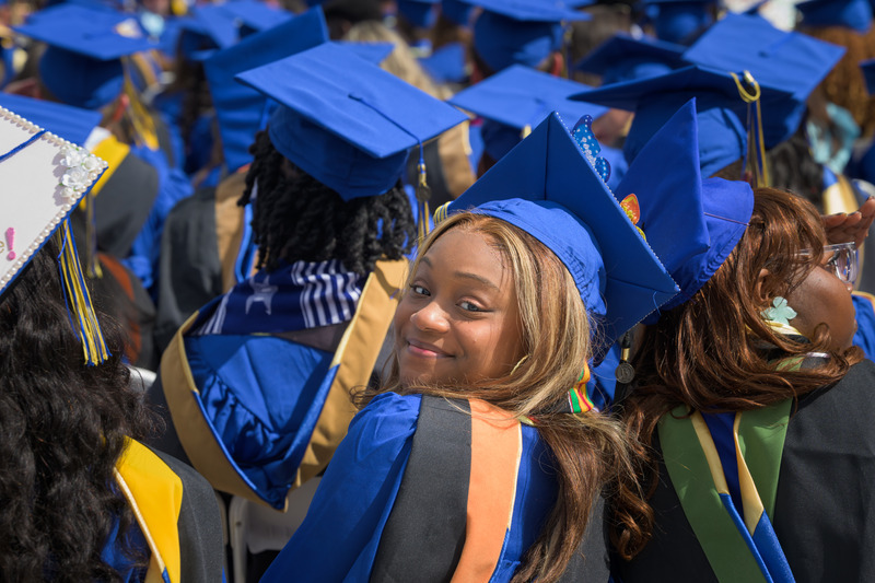Student at Commencement