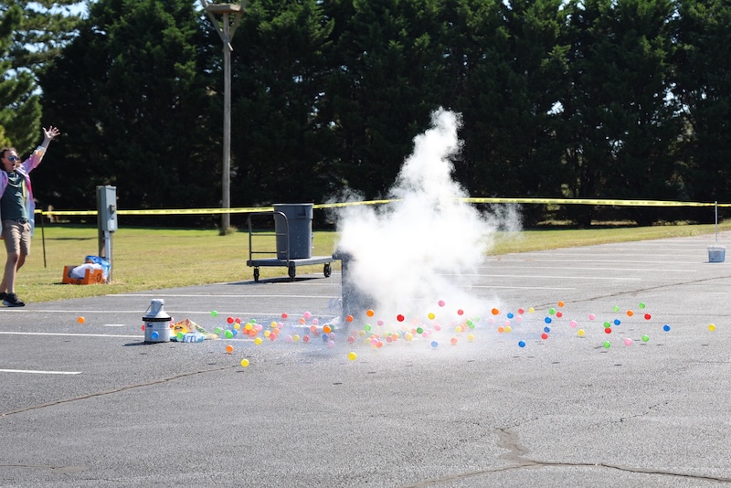 UD assistant professor Bradley Pitcher will once again hold his popular Trashcano demonstration at Coast Day.