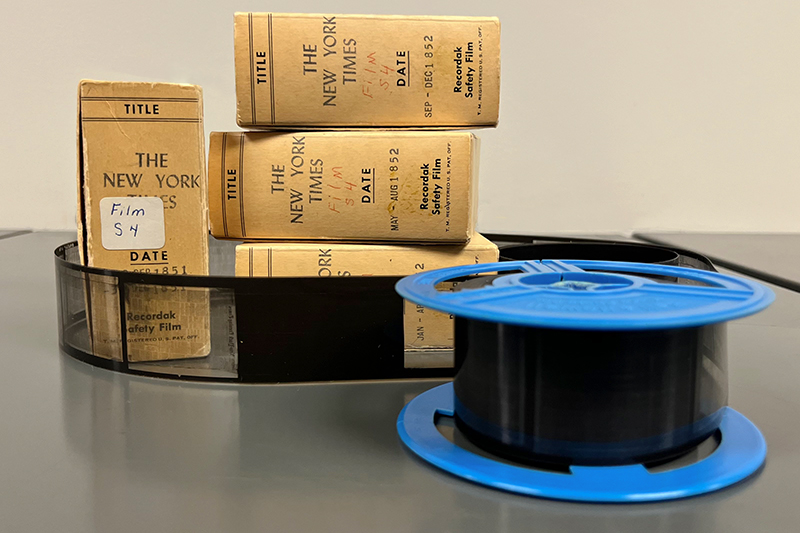 Special Collection microfilms of The New York Times dated between 1851-1852.