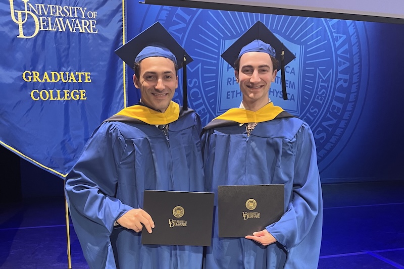 Brothers Michael and Tyler Manfre supported each throughout their shared academic journey.