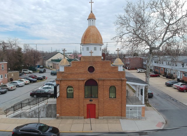 Exterior photo of St. Nicholas Ukrainian Catholic Church in Wilmington, Delaware