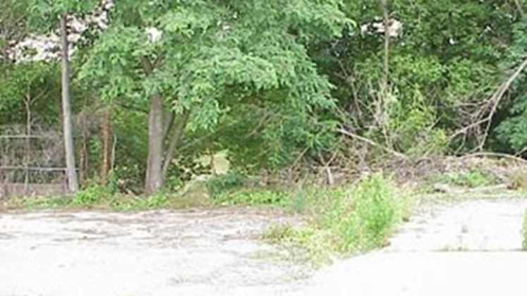 Image of a vacant lot as an example of a brownfield