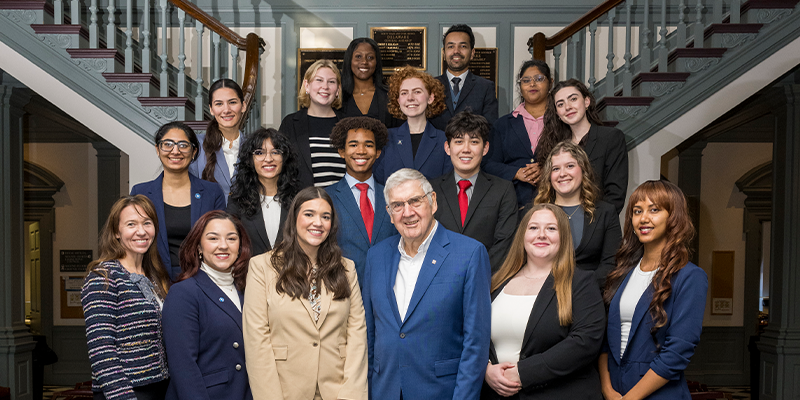 Portrait of the 2025 Legislative Fellows with Jerome Lewis and Lisa Moreland Allred