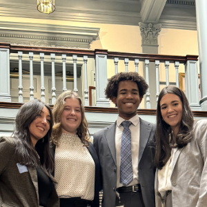Legislative Fellows pose for a photo at Legislative Hall in Dover