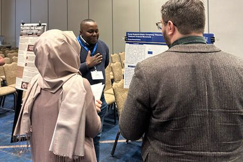 Aloysius “Ebuka” Ifeanyichukwu at the Boston Massachusetts: ECA poster presentation